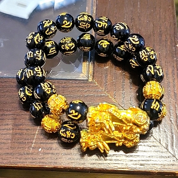 Fashion Jewelry Jewelry - Feng Shui Black Obsidian Beads Bracelet